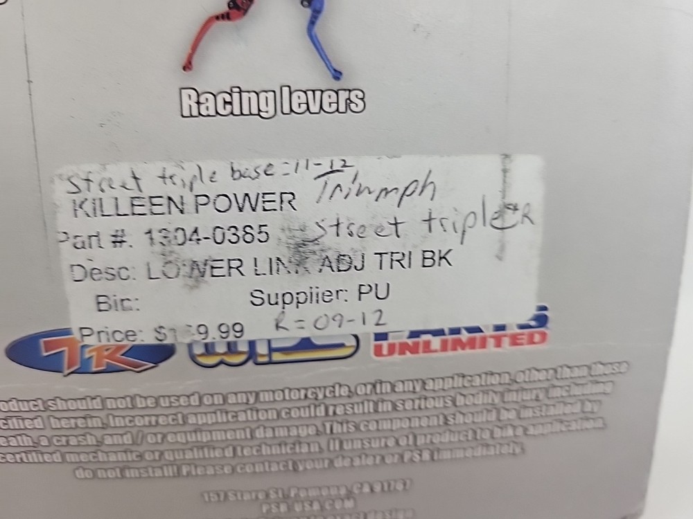 PSR Lowering Link ADJ TRI BK