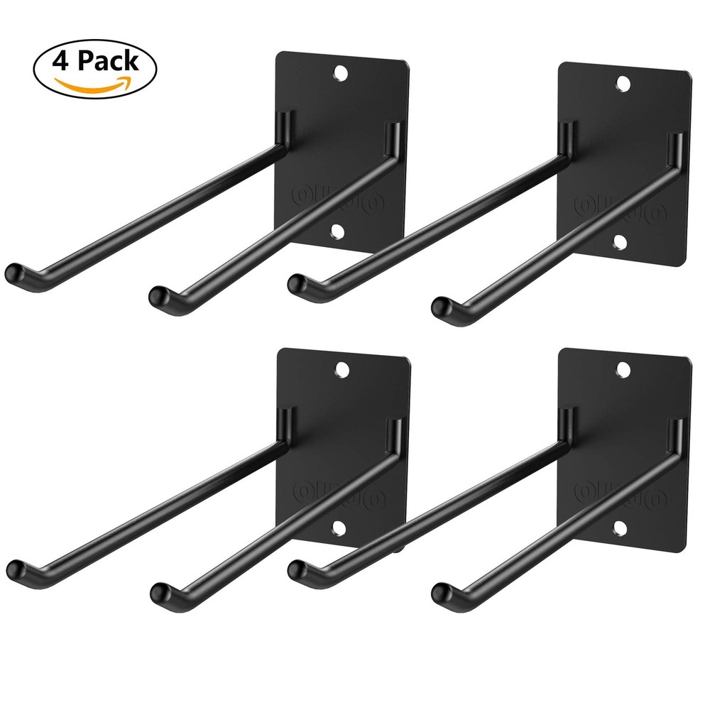 OUUO 4 Pack Garage Storage Organizer for Tool Organization Matte Black