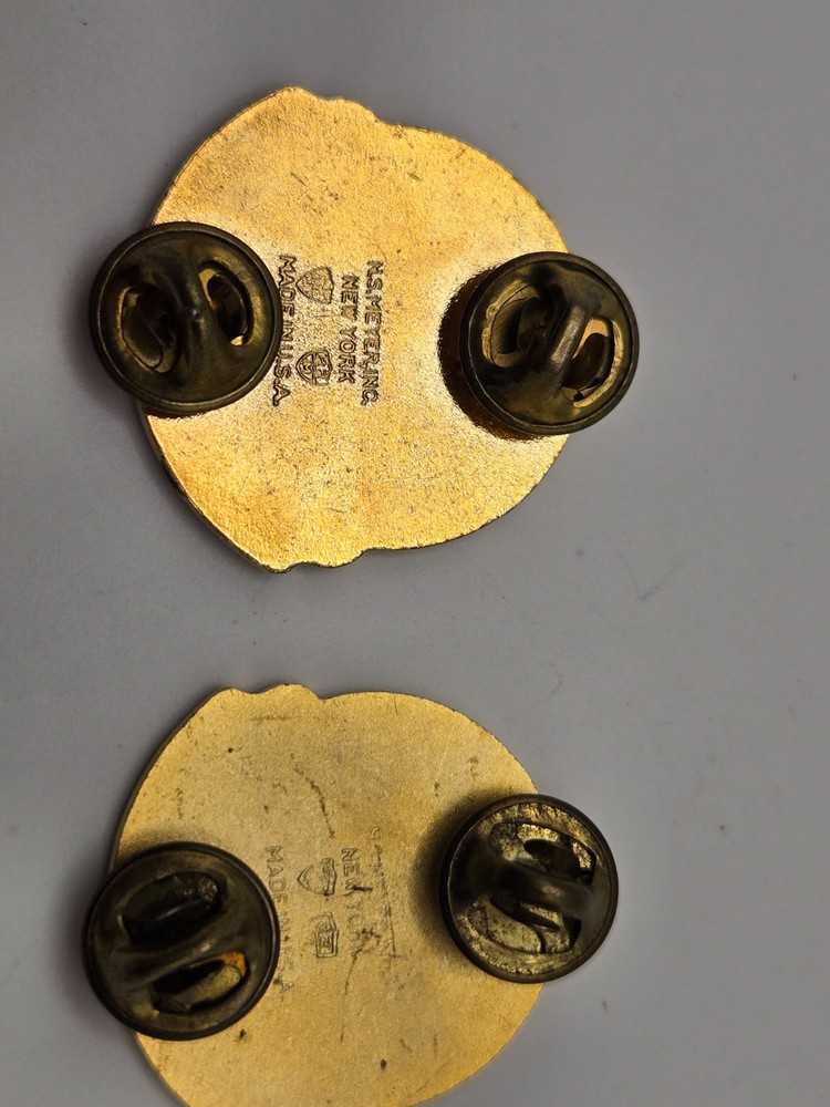 2 Vintage Army 9th Support Command DUI Pins NS Meyer NY