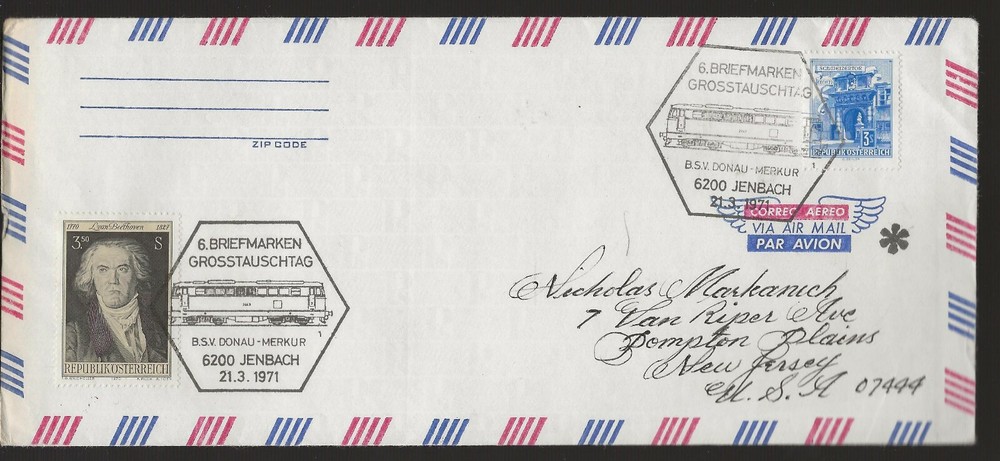 Austria 1971 Railroad Related Cover