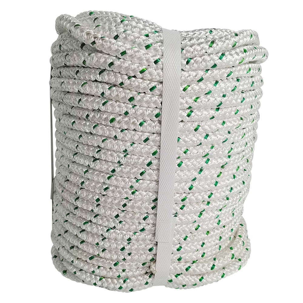 3/8"×200‘ Double Braid Polyester Rope 4800lbs Breaking Strength Strong Pulling