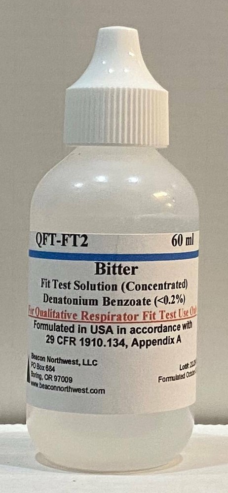 Respirator Fit Test Solution (concentrated) Bitter (with bitrex) - 60 ml