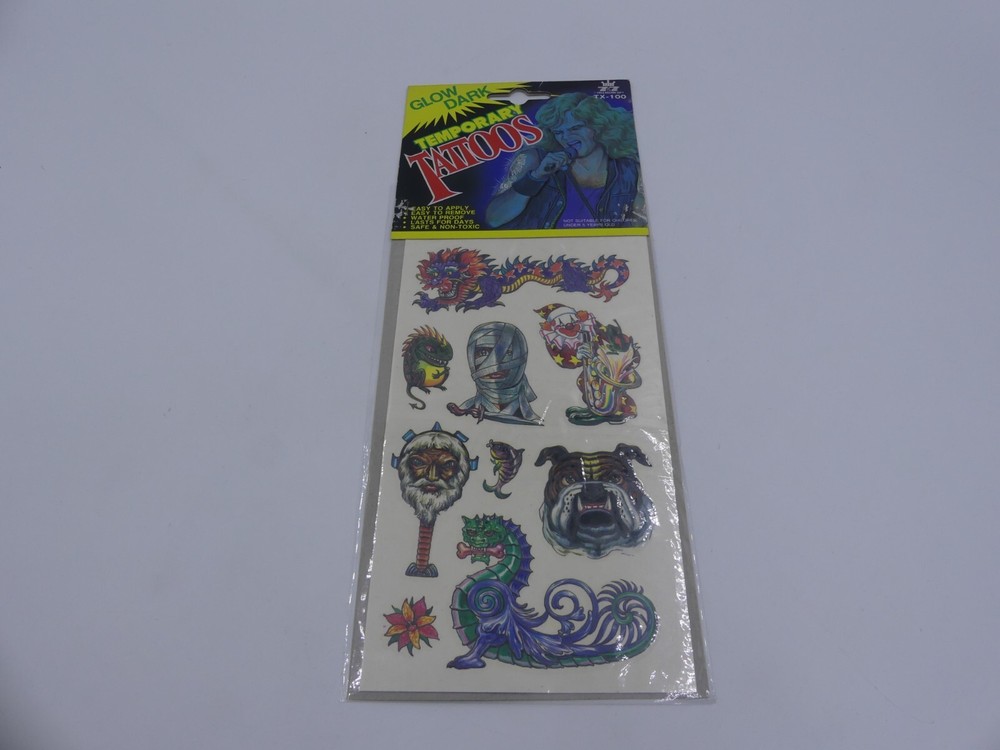Vintage 1993 Art Lover Removable Tattoos Sealed Pack #9
