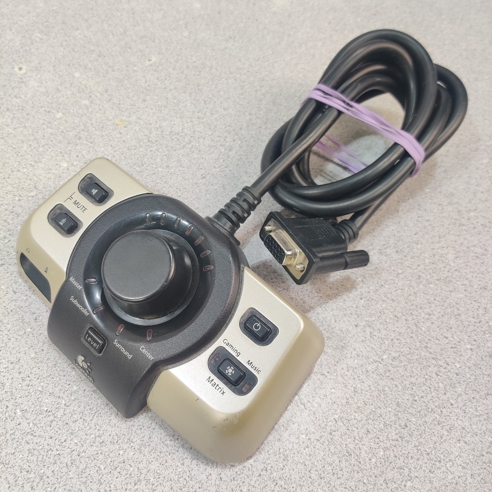 Logitech G51 Volume Controller Sound Wired Remote Pod Control Unit Only OEM