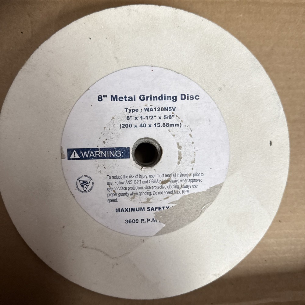 Grinding Stone 120 grit - unused. 8”