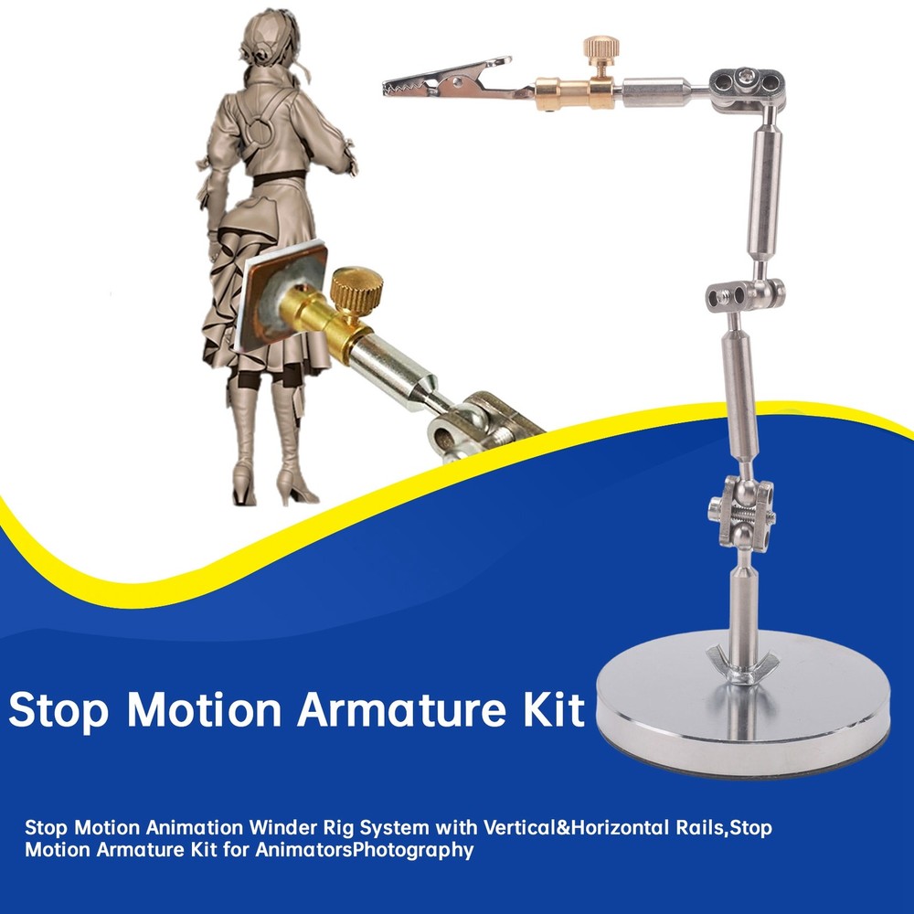 Stop Motion Animation Winder Rig System with Vertical&Horizontal Rails,Stop2024