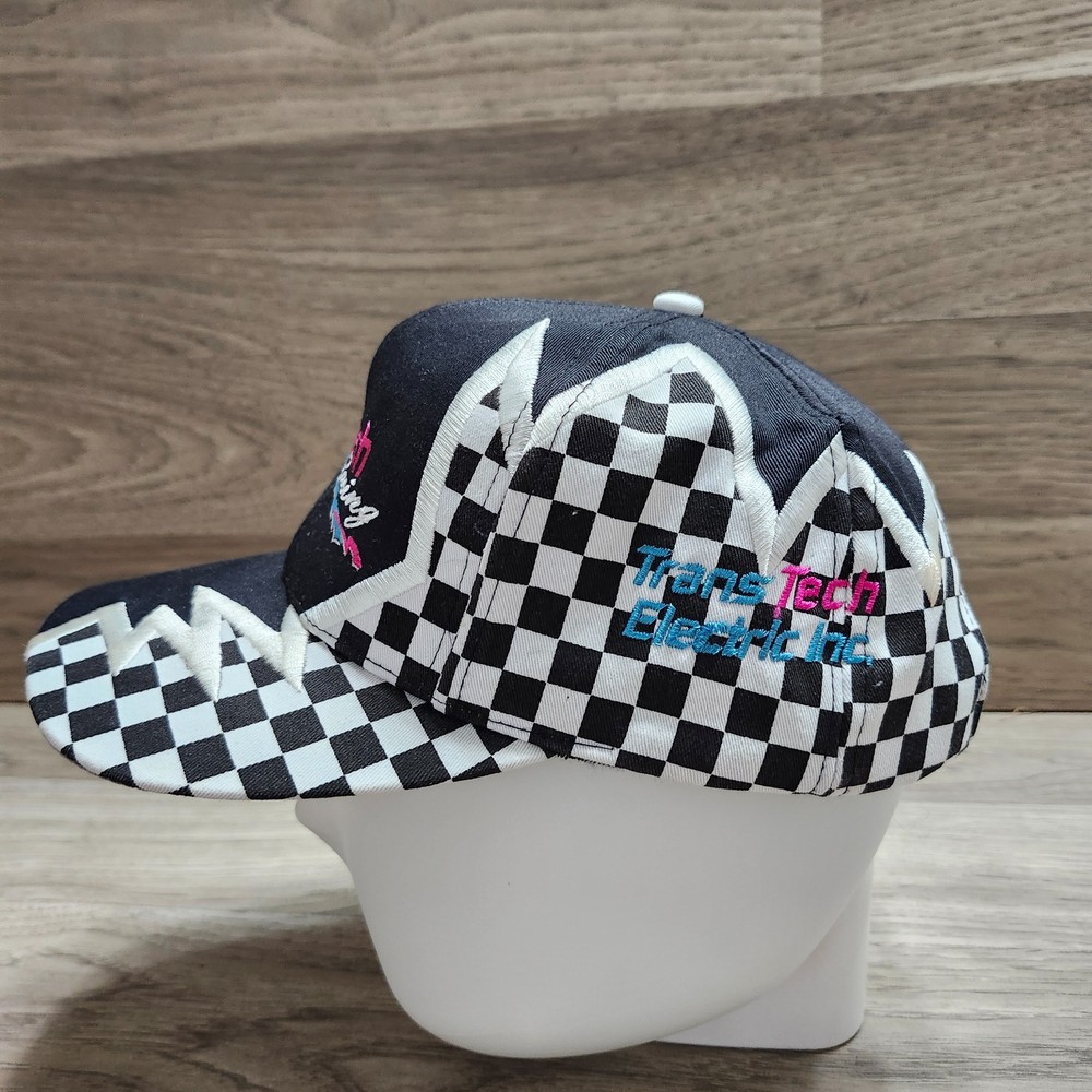 TransTech Racing checkered flag baseball cap Strapback Hat