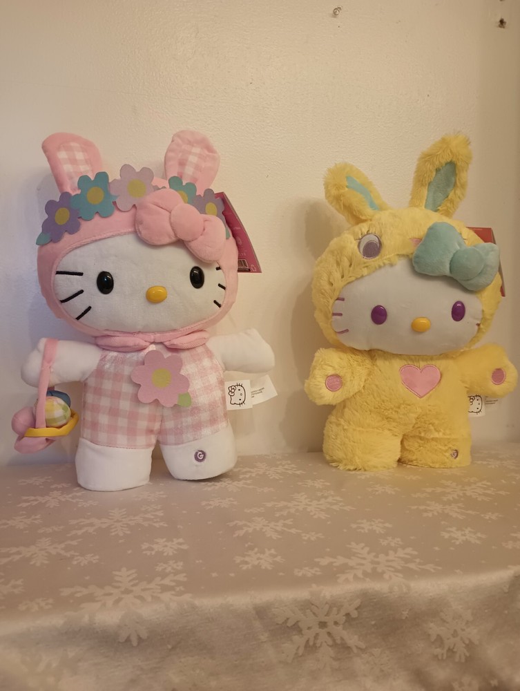 Hello Kitty Easter Animated Musical Side Stepper Greeter Set Of 2