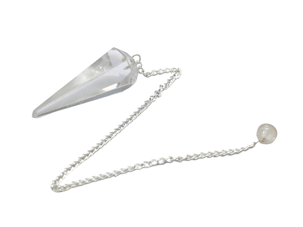 Clear Quartz Dowsing Crystal Pendulum