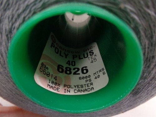 CANSEW POLY PLUS 40 POLYESTER 6826 / 66014 GREY SEWING MACHINE THREAD SPOOL