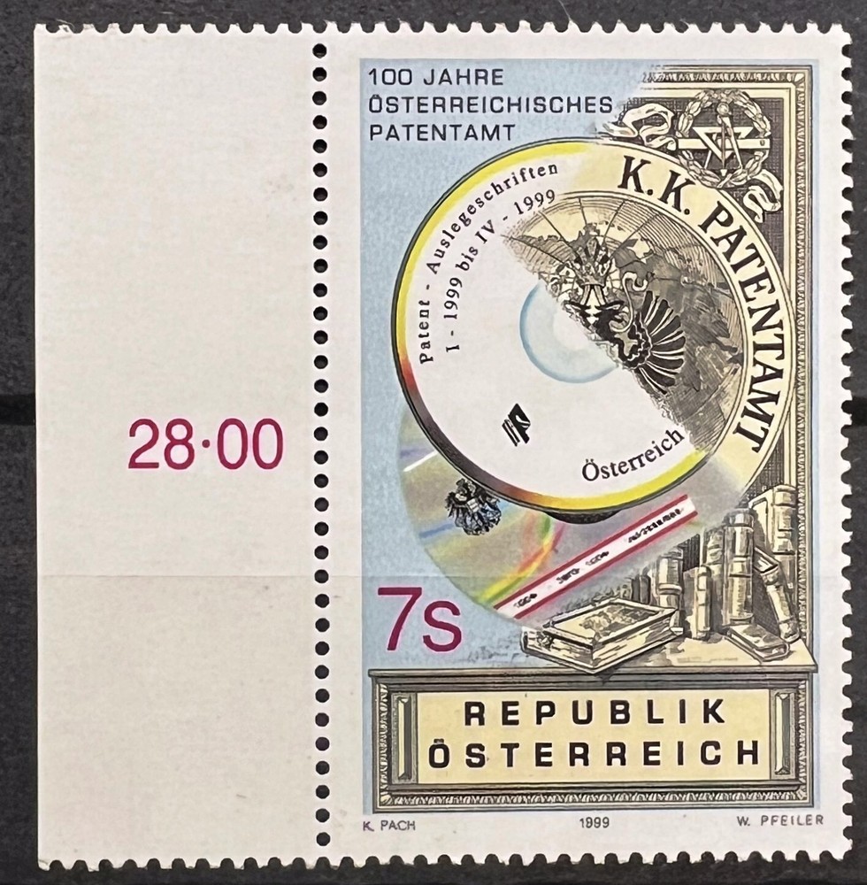 Austria stamp - Patent bureau_1999 - MNH.