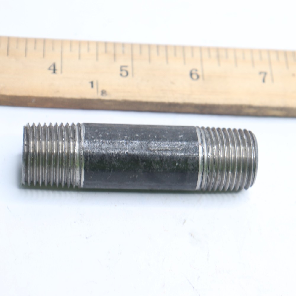 Nipple Steel Black 3/4" x 3"