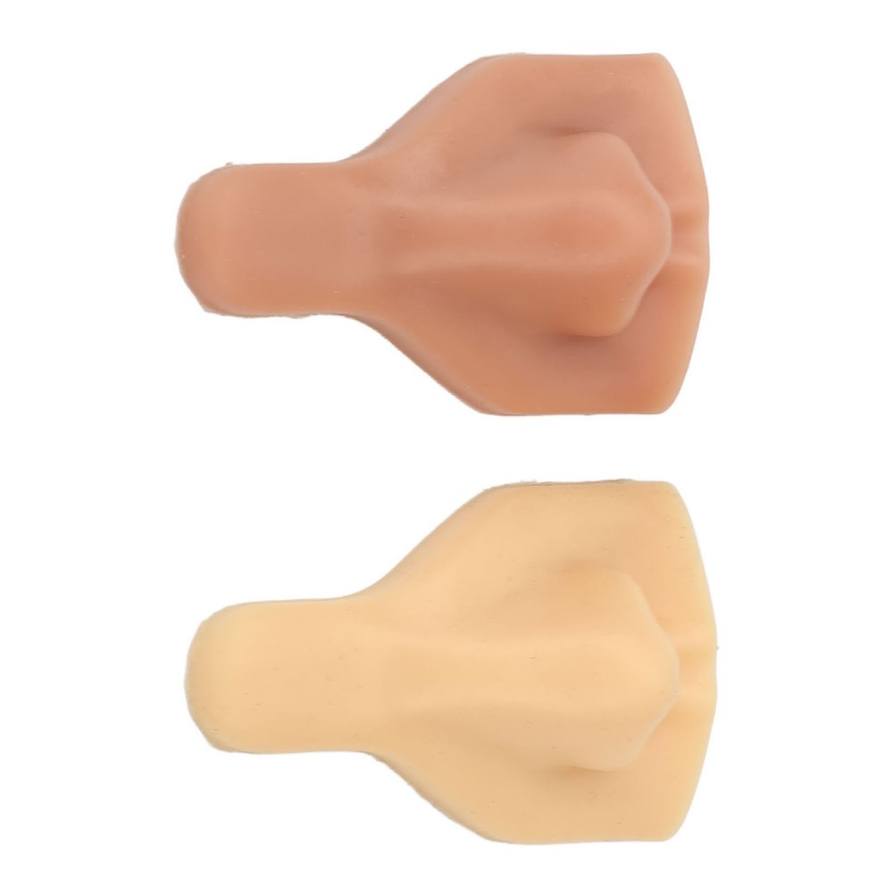 2pcs Soft Silicone Nose Model High Simulation For Practicing Suture