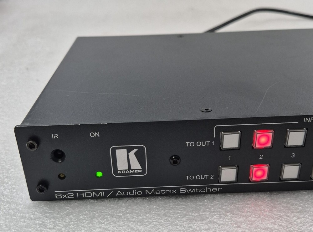 Kramer VS-62HA 6x2 HDMI / Audio Matrix Switcher Automatic UHD