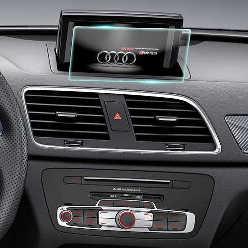 Crystal Clear Screen Protector for 2017 Audi Q3 Vehicle Navigation