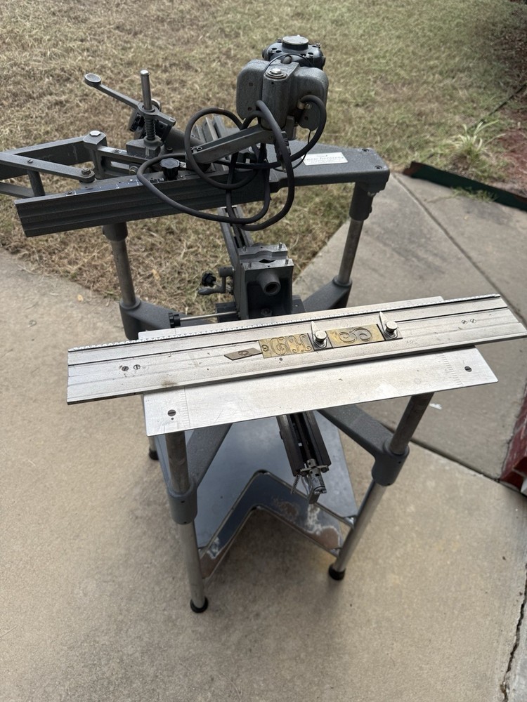 Large Hermes Engraving Machine On Stand