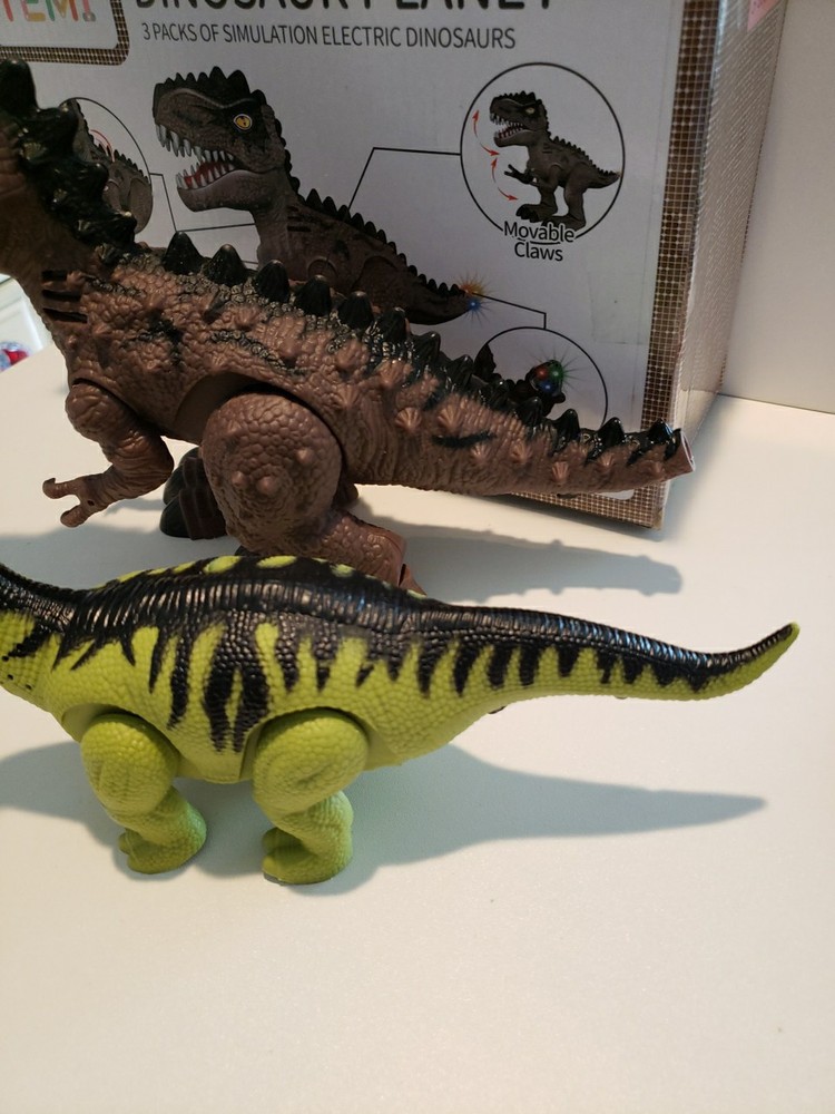Dinosaurs 2 Pack Simulation Electric Dinosaurs New Walking