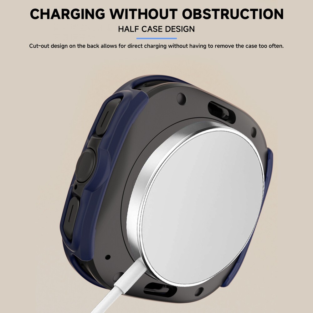 For Galaxy Watch Ultra PC Cover Shell Shockproof TPU Bumper Protective Case