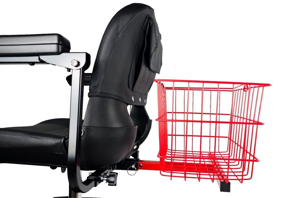 Large Rear Basket For Mobility Scooters - RED