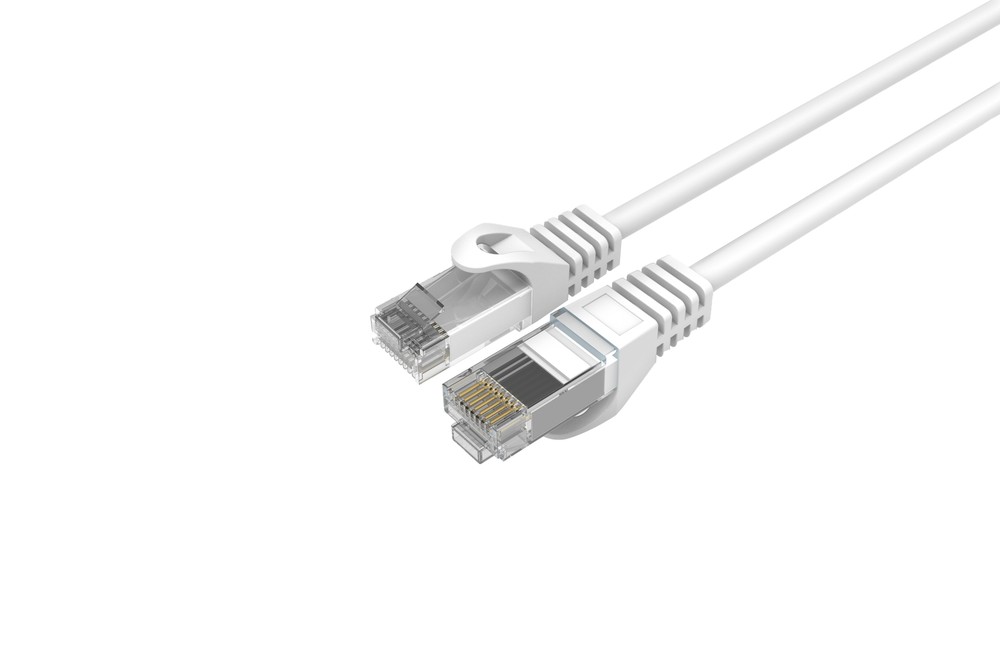CAT6 Slim Ethernet Patch Cable White 2FT 50 PACK
