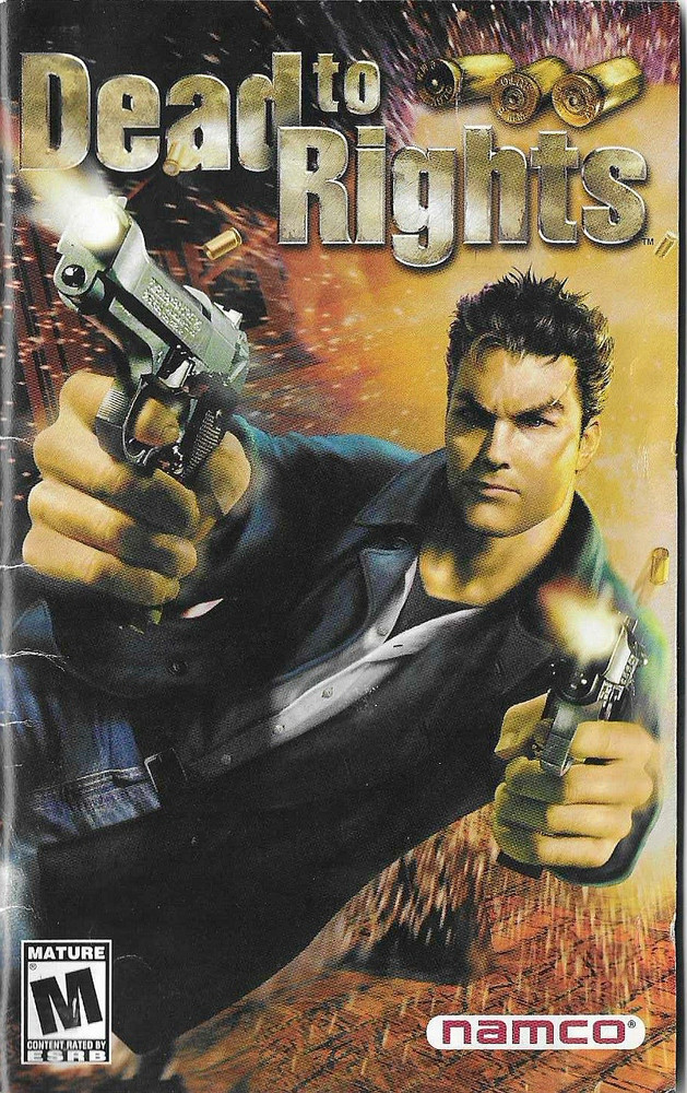 Dead to Rights PS2 Original Replacement Manual Only