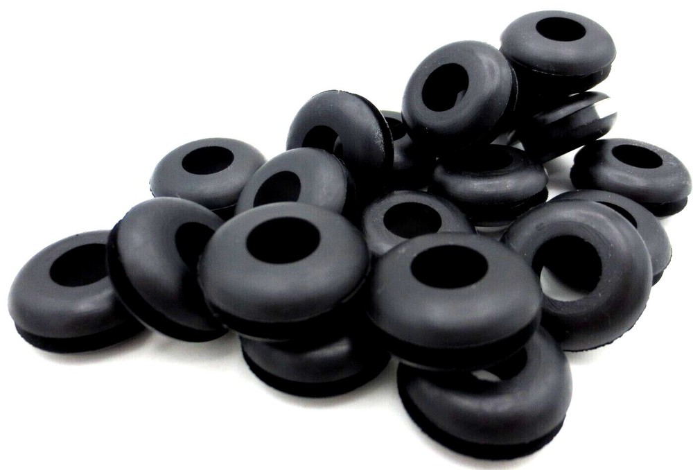Rubber Grommets - For 5/8" Hole, 1/8" Thick Panel Material, Has 3/8" ID