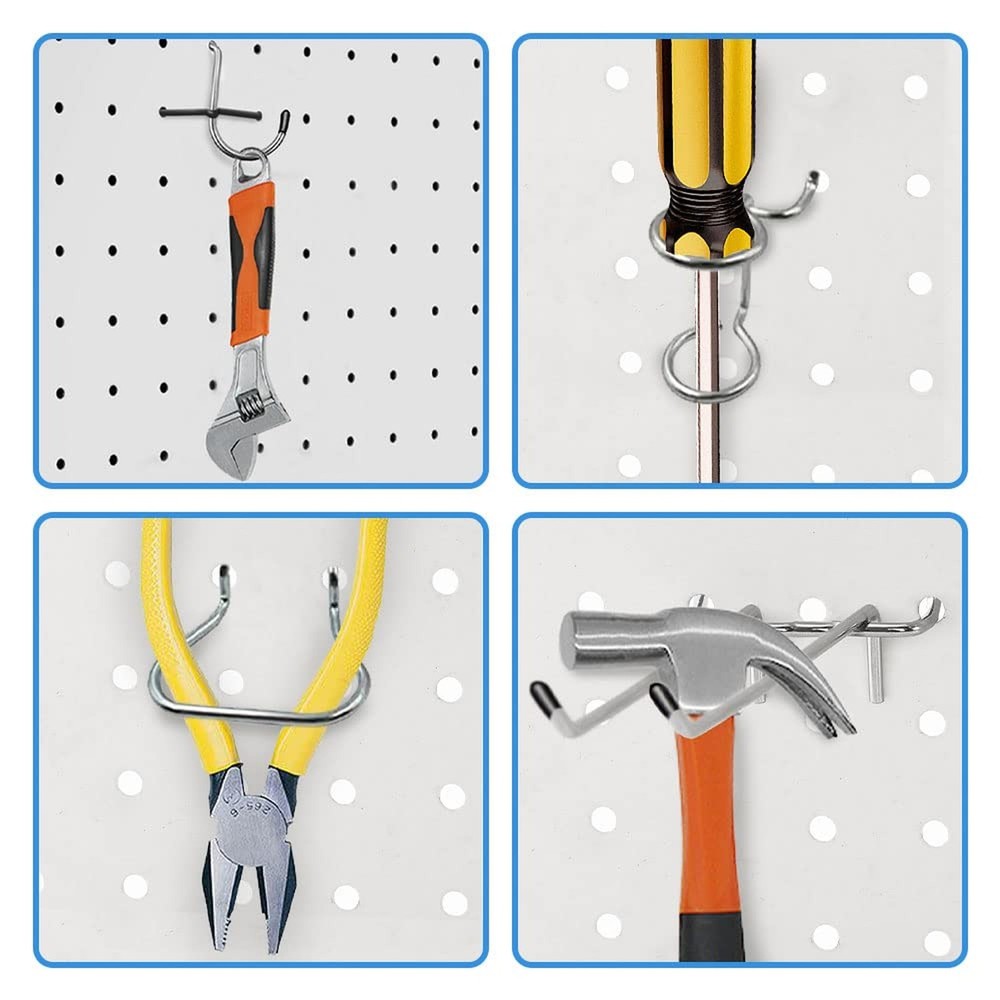 258PCS Pegboard Hooks, Pegboard Accessories Organizer Kit, Pegboard Set for T...