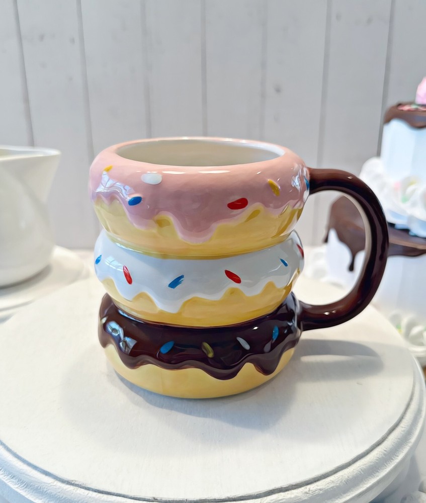 DEZICAKES Doughnut Coffee Mug Large 16 oz Cup