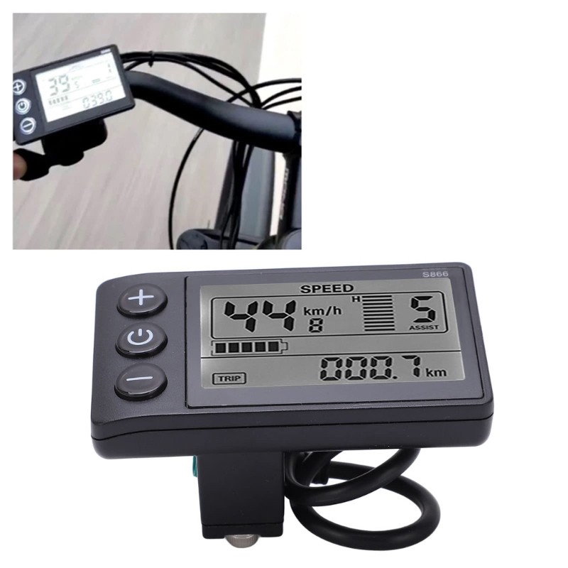 Compacts Digital Speedometers Light weight Scooters LCD Screen Speedometers