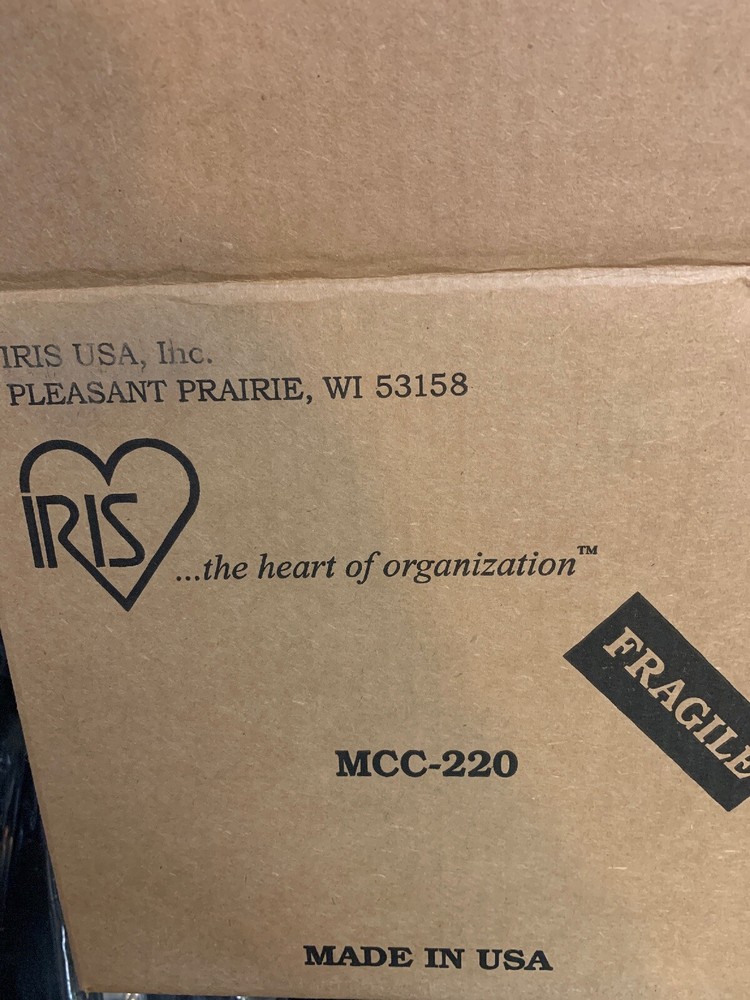 IRIS Medium School Supply Storage Cases (10 Pack) Clear