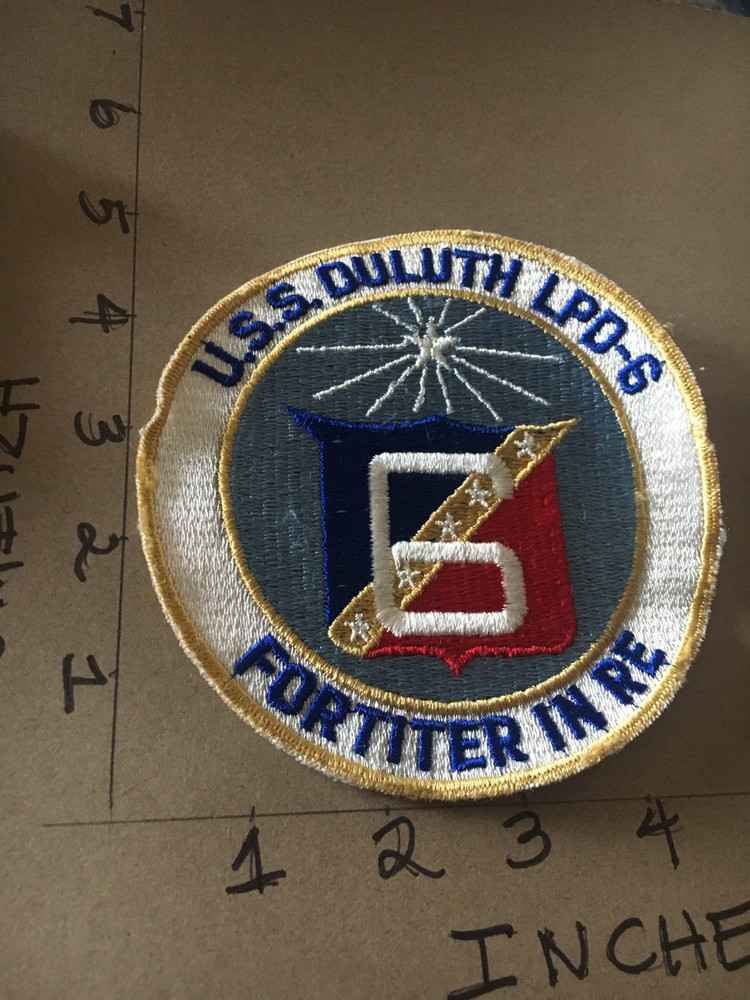 US Navy USS Duluth LPD-6 patch 4/22/25