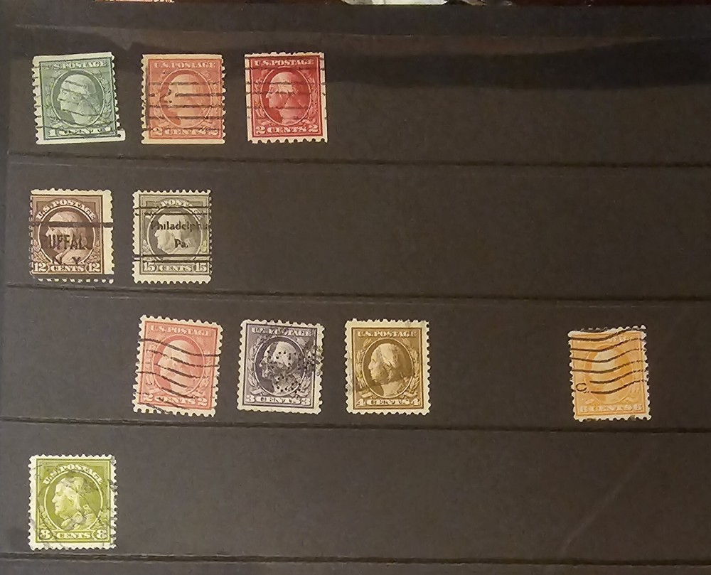 Benjamin and Washington Stamps, Varied Grades, With Multiples