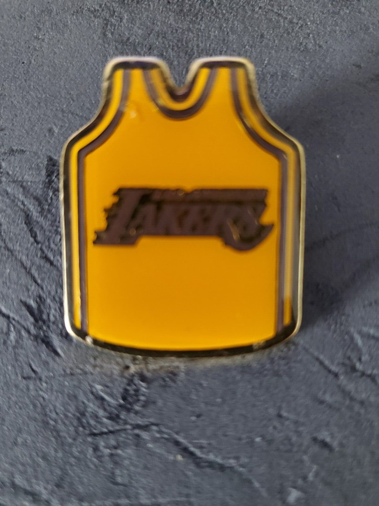 LA Lakers Gold Jersey Pinback