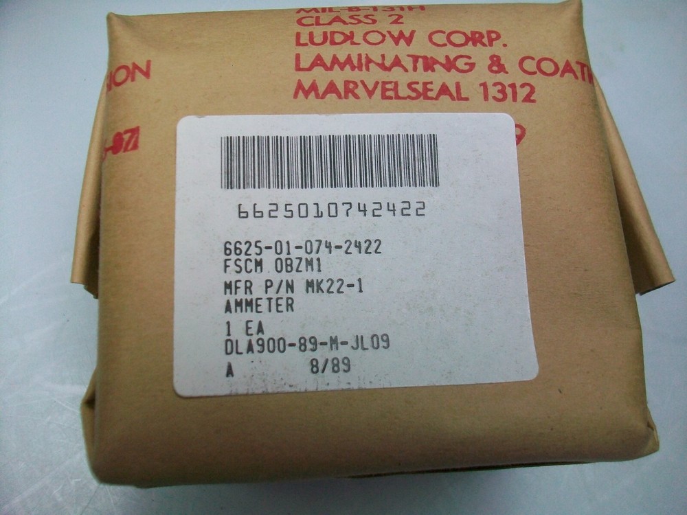 100-0-100 Dc. Ma. 2 1/2"SQUARE PANEL METER