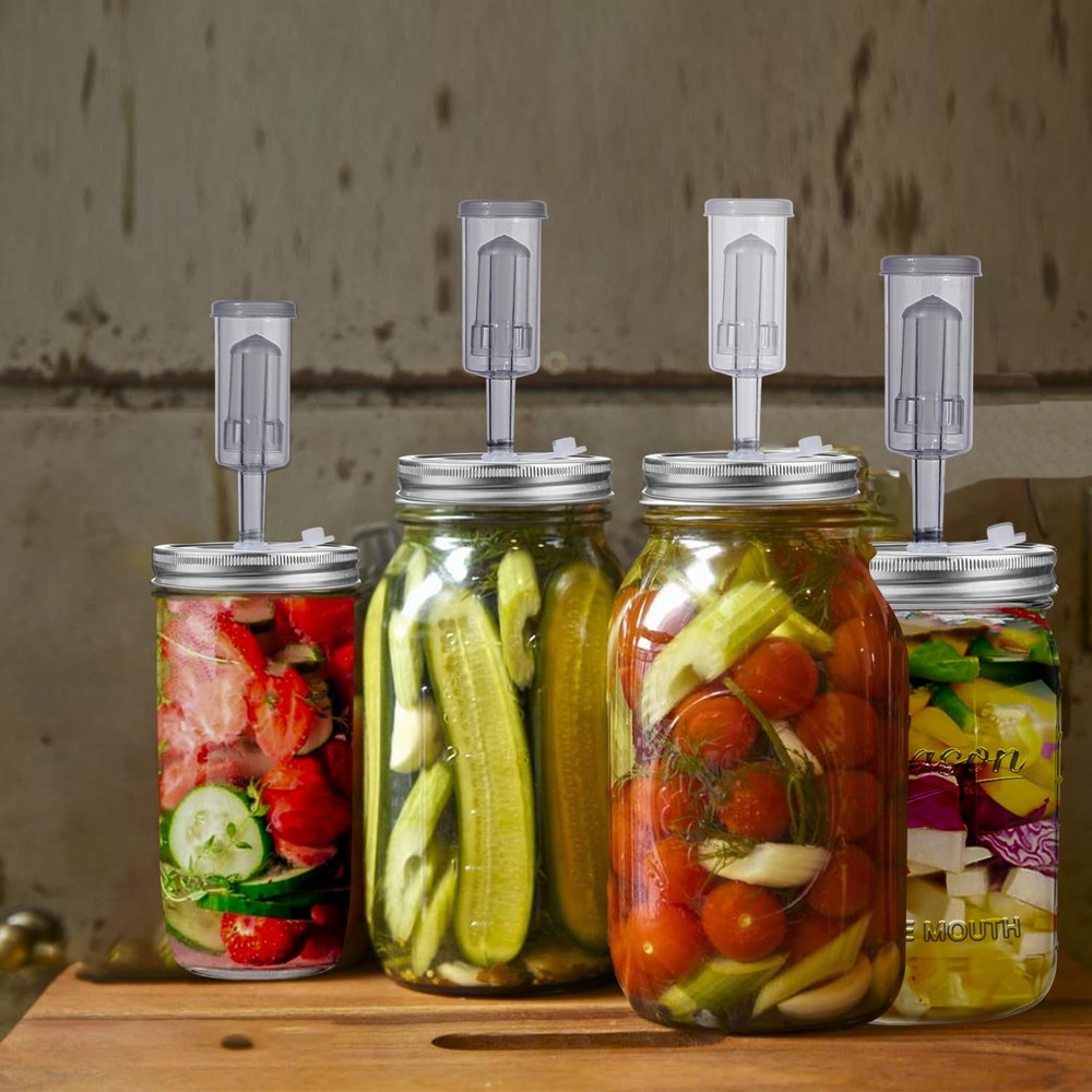 Galssmagic 32 oz Fermentation Jar,2 Pack kit with 32oz