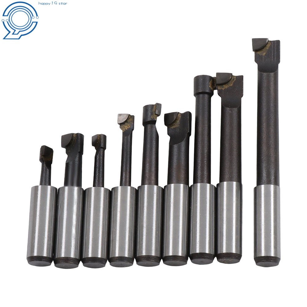 Complete Boring Kit 2" Head 3/4 Shank 9 Pack 1/2" C6 Boring Tool Set