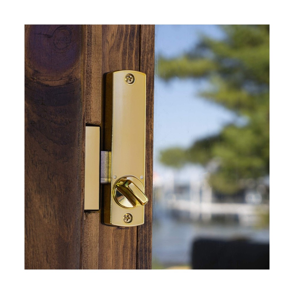 C150BB Surface Mount Hook Bolt Bright Brass