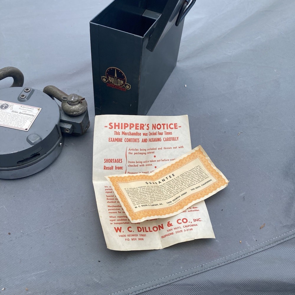 Dillon Dynamometer 2500/50 Lbs With Case