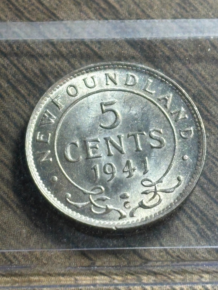 Newfoundland 1941 5 Cents CCCS Graded MS64