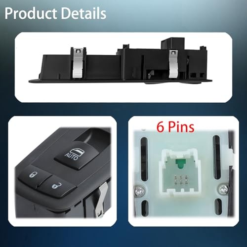 Passenger Power Window Switch Control Button Compatible with Dodge Durango