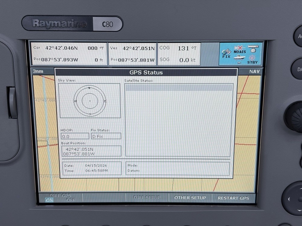 Raymarine C80 Classic GPS Chartplotter Multifunction Display- Tested, Warranty