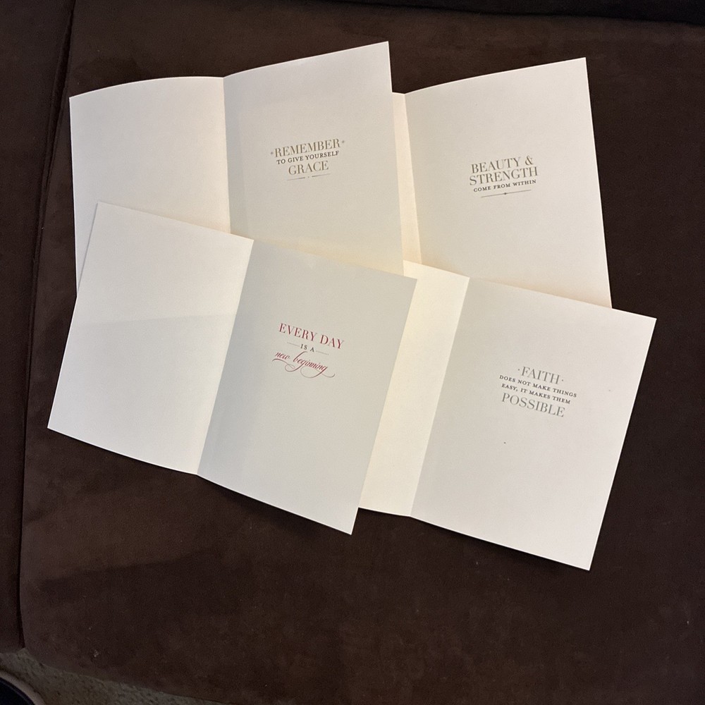Anna Griffin Reflective Sentiments Card Inserts & Title Stickers, 46 pieces.