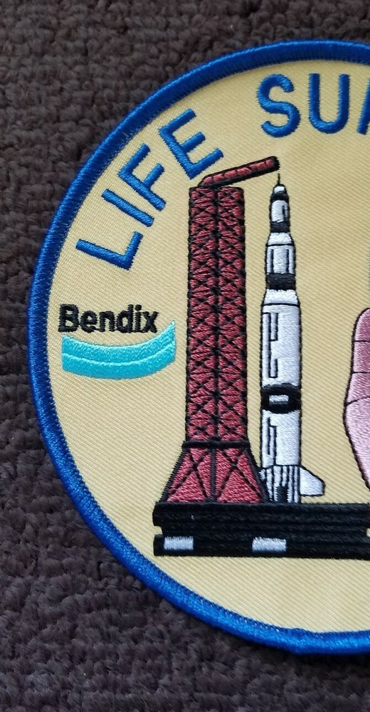 APOLLO NASA AEROSPACE MISSION BENDIX LIFE SUPPORT TEST FLIGHT USAF NASA PATCH
