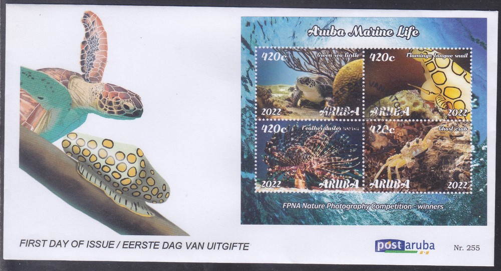 Arubu Issue FDC 2022 (255) Marine Life