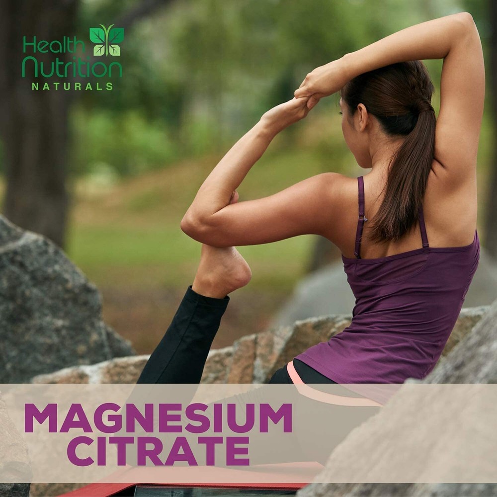 Magnesium Citrate Capsules 1000mg Per Serving - Highest Potency Capsules