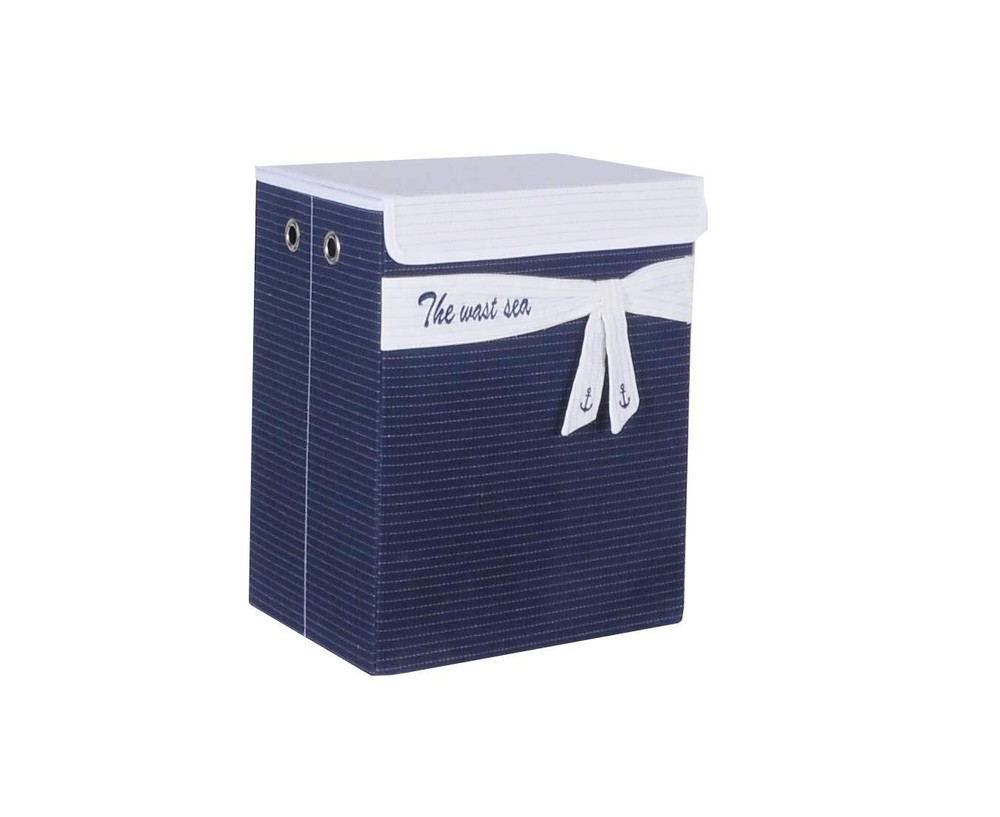 12 Blue Fabric Basket