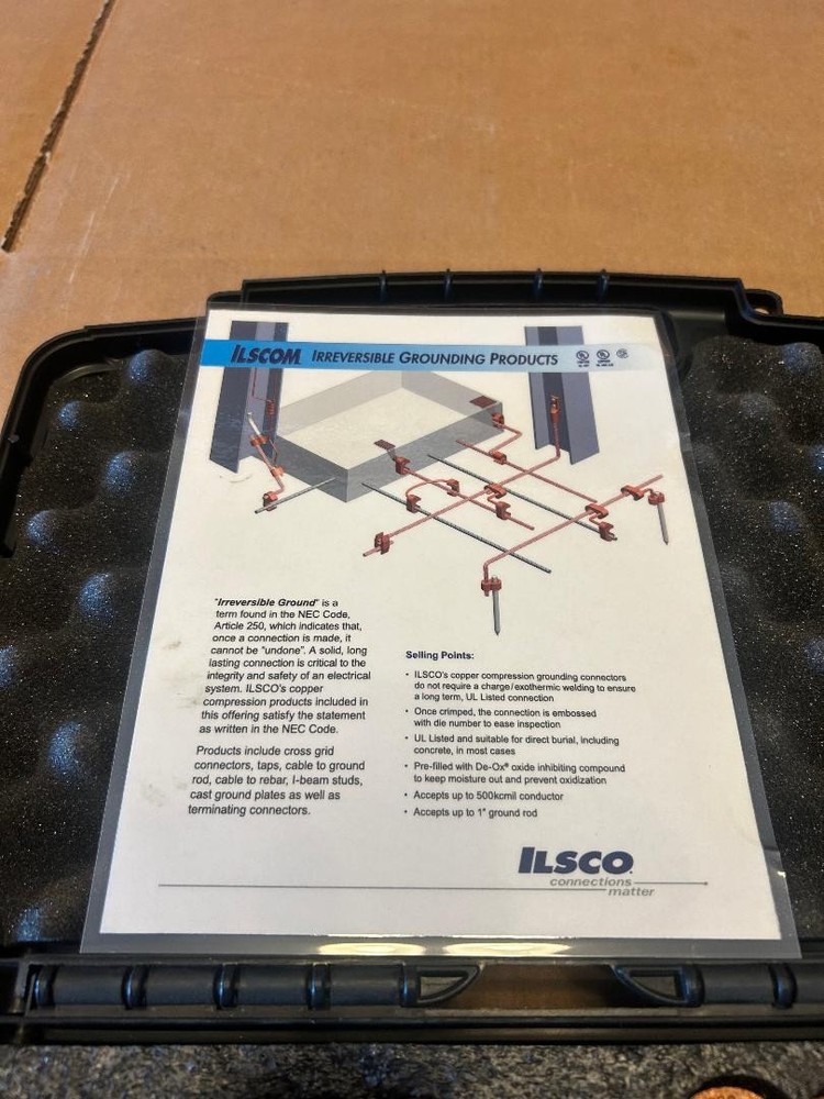 Ilsco Irreversible Copper Compression Grounding Connectors in Case