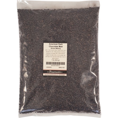 GRAIN, BRIESS 2ROW Chocolate MALT - 1 LB Bag - Beer Brewing Barley Two Row 2 Row