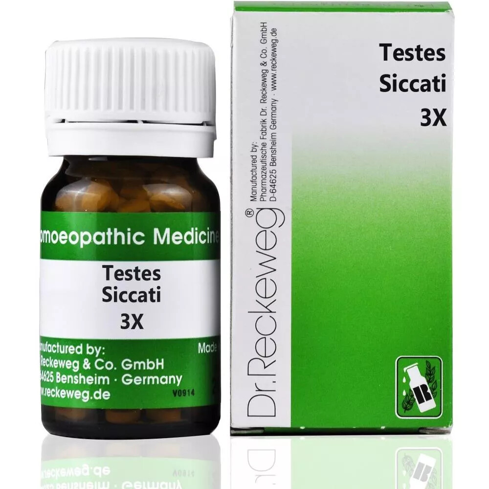 Dr Reckeweg Testes Siccati 3X Tablets 20gm