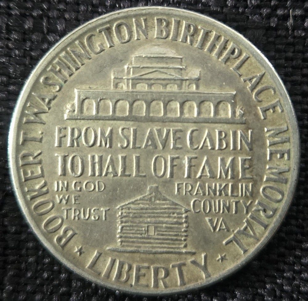 1946 Booker T Washington Commemorative Silver Half Dollar